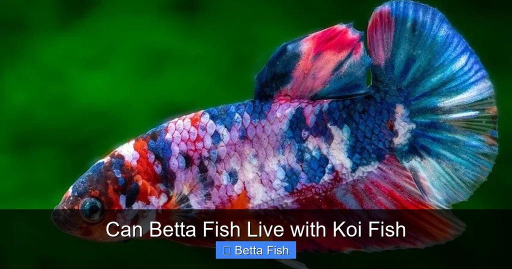 Can Betta Fish Live with Koi Fish