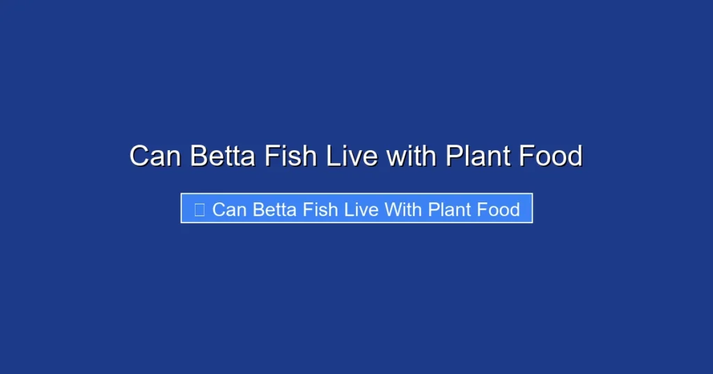 Can Betta Fish Live with Plant Food