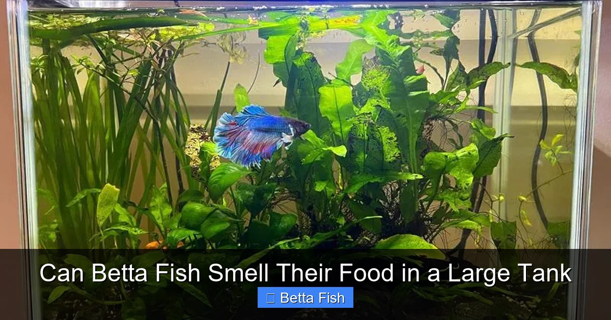Can Betta Fish Smell Their Food in a Large Tank