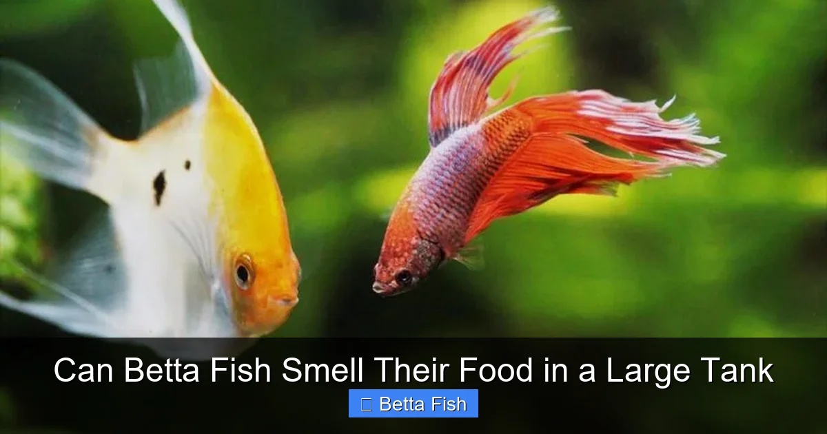 Can Betta Fish Smell Their Food in a Large Tank