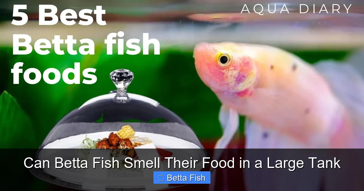 Can Betta Fish Smell Their Food in a Large Tank