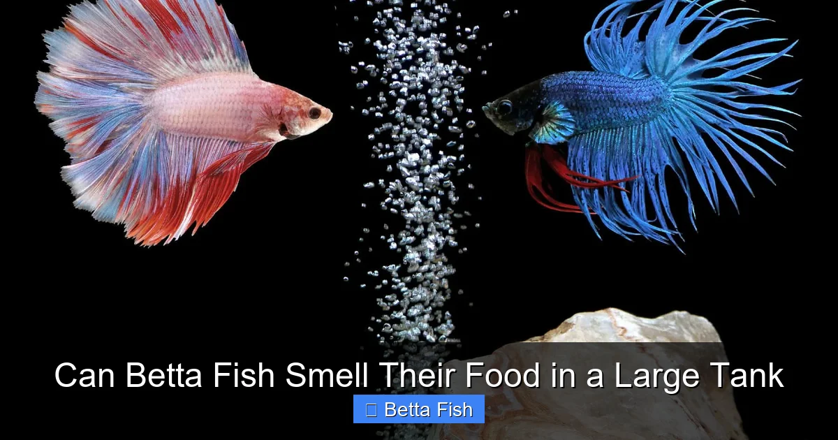 Can Betta Fish Smell Their Food in a Large Tank
