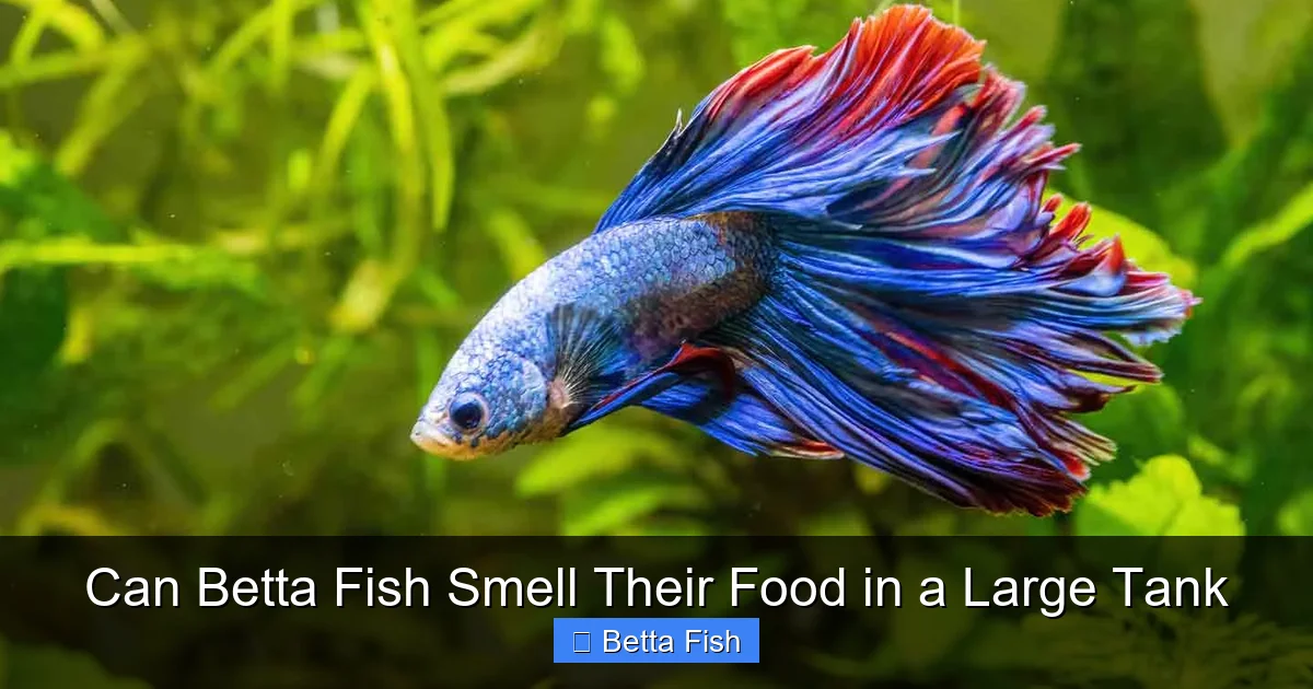 Can Betta Fish Smell Their Food in a Large Tank