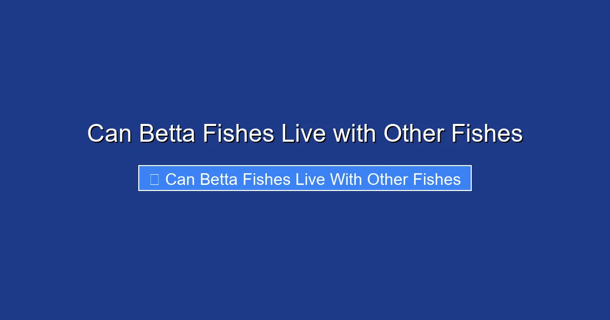 Can Betta Fishes Live with Other Fishes