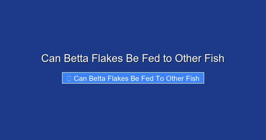 Can Betta Flakes Be Fed to Other Fish