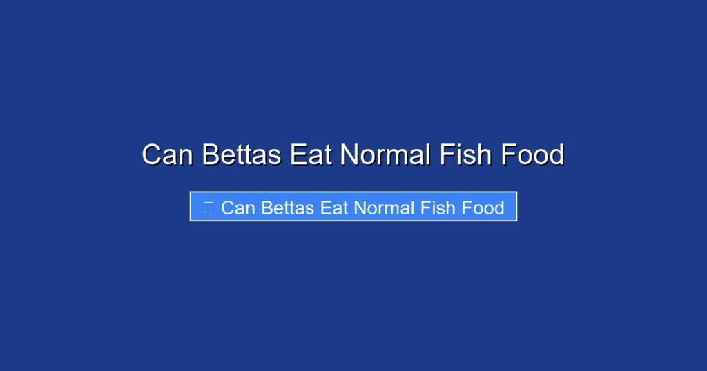 Can Bettas Eat Normal Fish Food