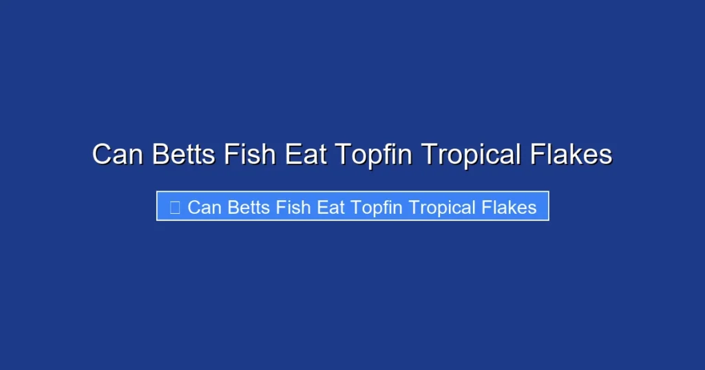 Can Betts Fish Eat Topfin Tropical Flakes