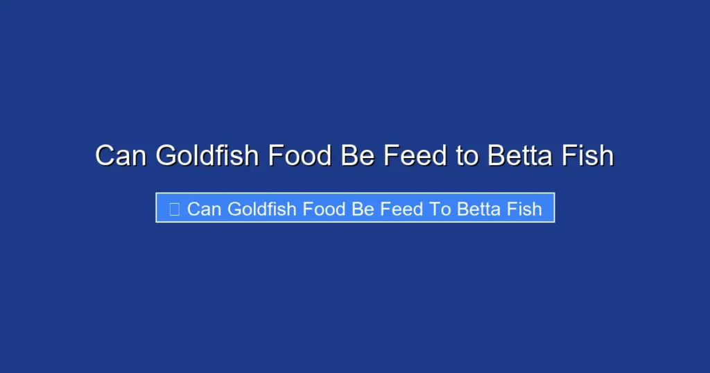 Can Goldfish Food Be Feed to Betta Fish