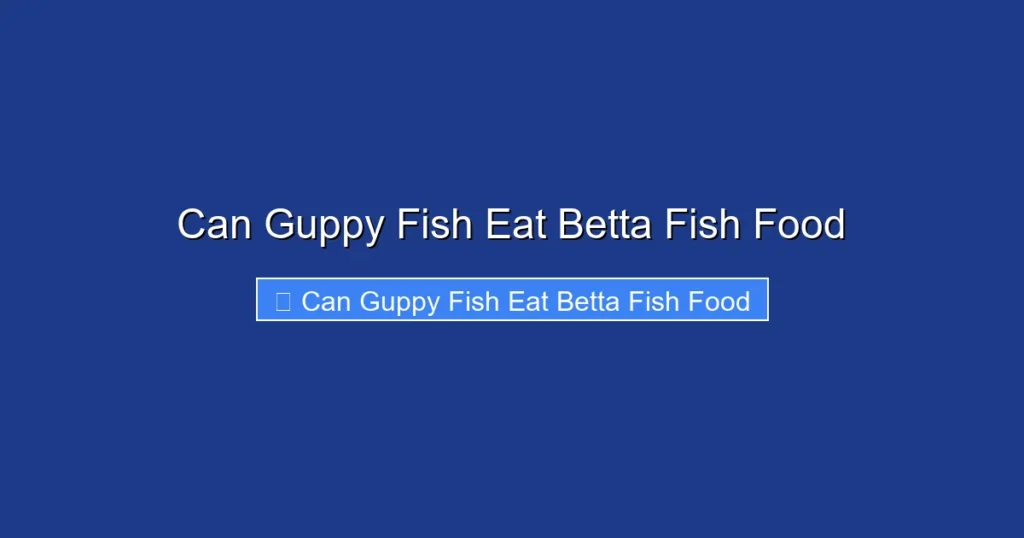 Can Guppy Fish Eat Betta Fish Food