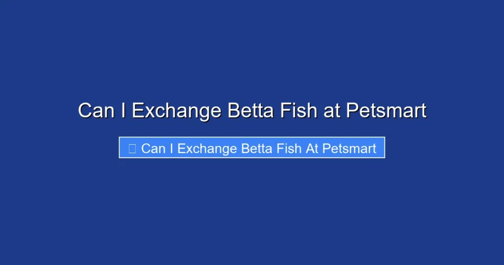 Can I Exchange Betta Fish at Petsmart