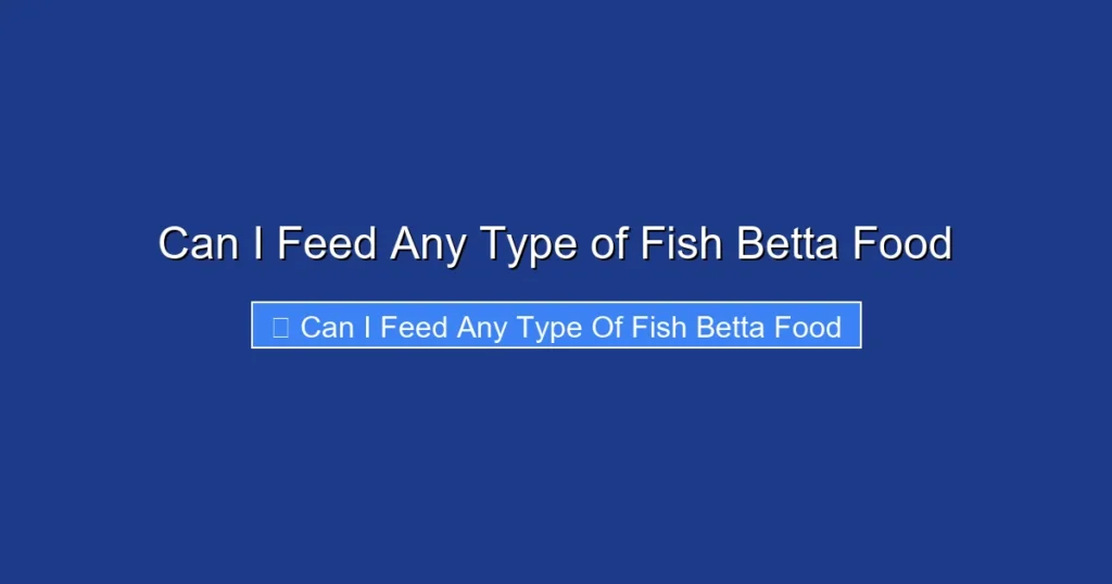 Can I Feed Any Type of Fish Betta Food
