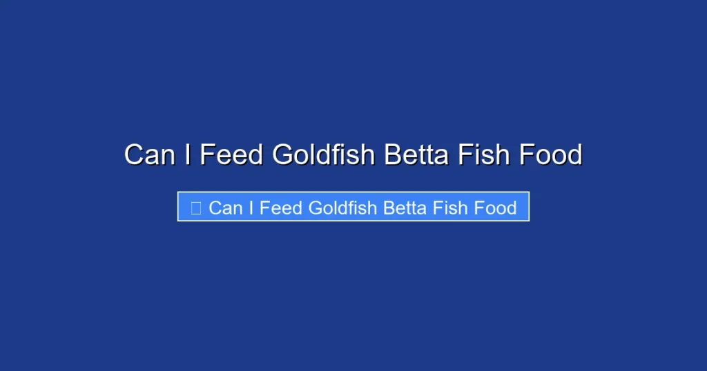Can I Feed Goldfish Betta Fish Food