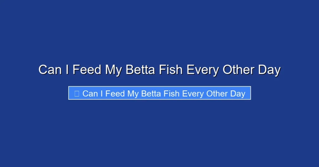 Can I Feed My Betta Fish Every Other Day