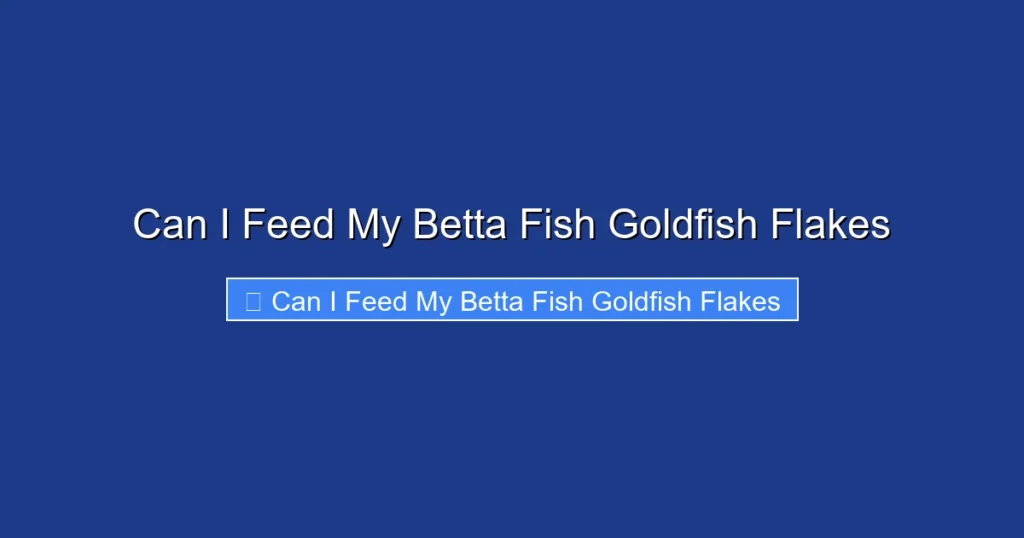 Can I Feed My Betta Fish Goldfish Flakes