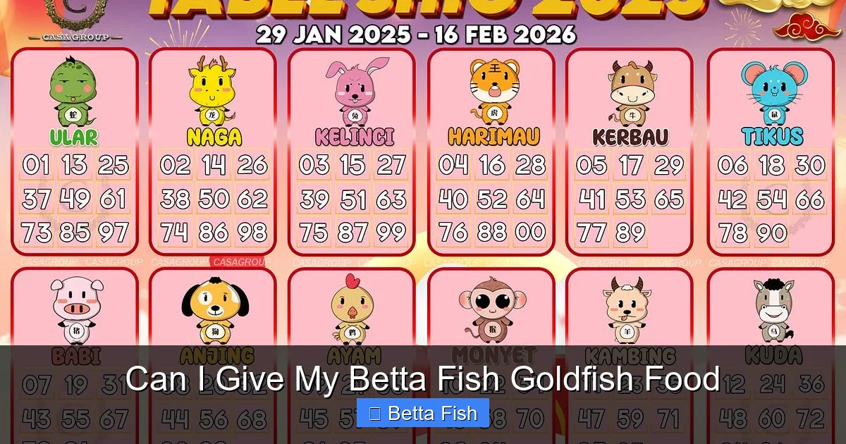 Can I Give My Betta Fish Goldfish Food
