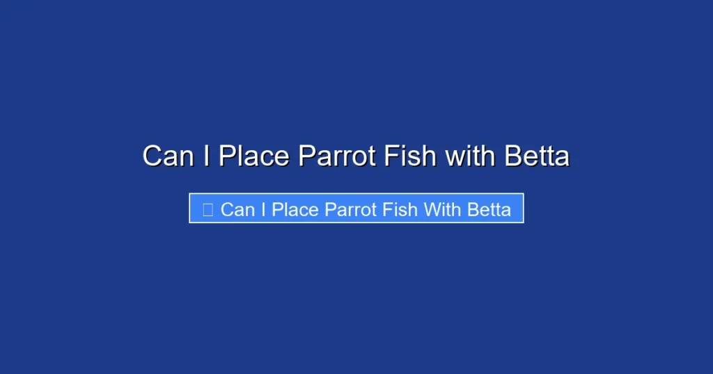 Can I Place Parrot Fish with Betta