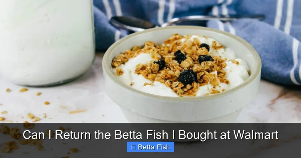 Can I Return the Betta Fish I Bought at Walmart