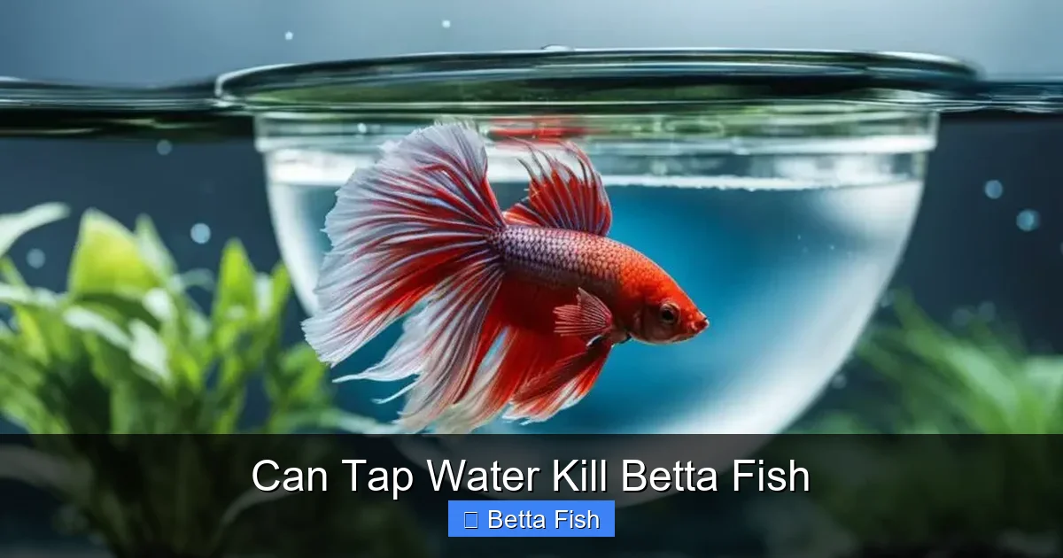 Can Tap Water Kill Betta Fish