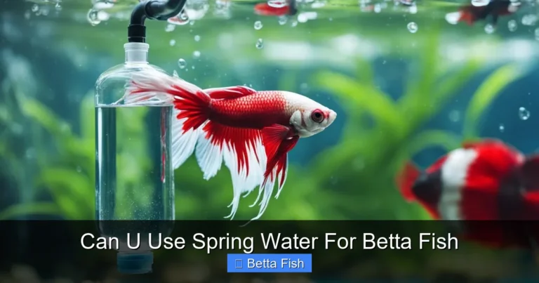 Can U Use Spring Water For Betta Fish