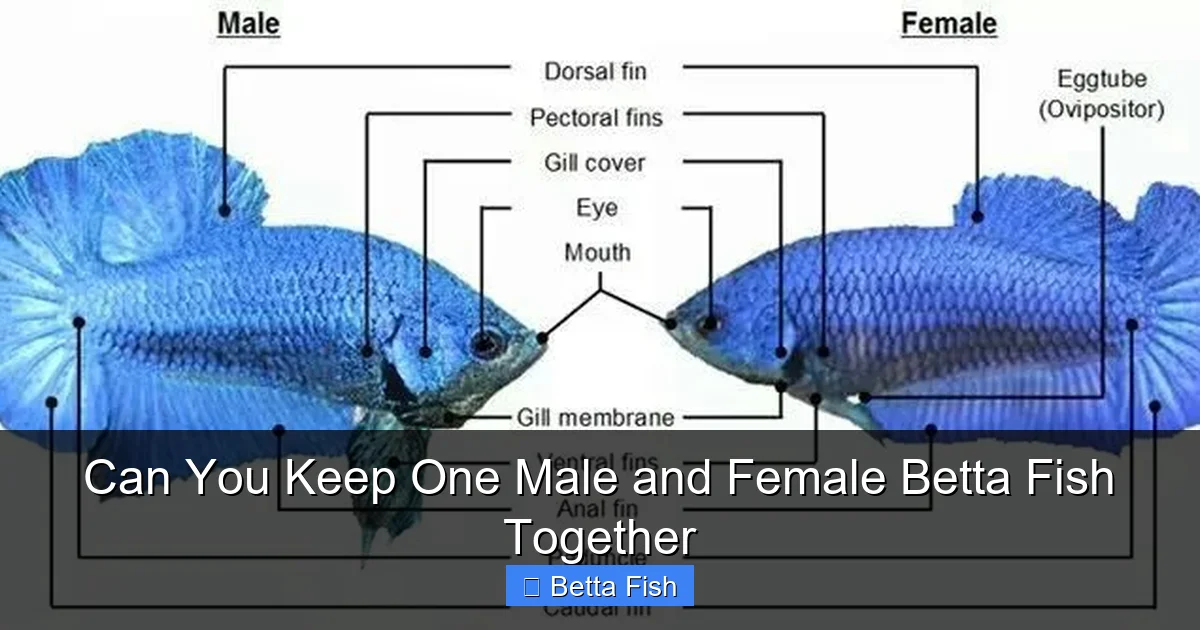 Can You Keep One Male and Female Betta Fish Together