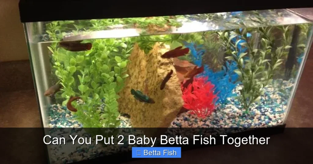 Can You Put 2 Baby Betta Fish Together