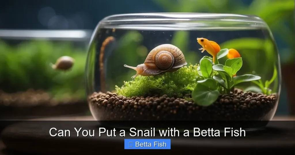 Can You Put a Snail with a Betta Fish