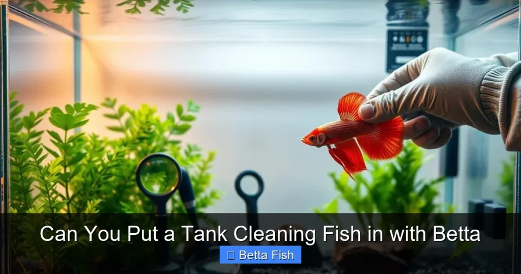 Can You Put a Tank Cleaning Fish in with Betta