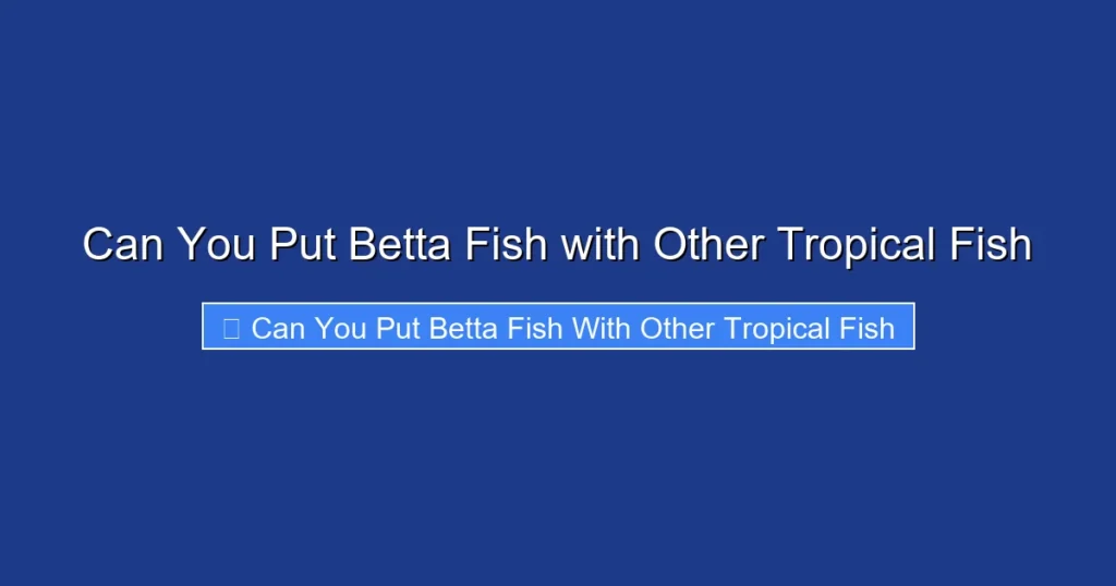 Can You Put Betta Fish with Other Tropical Fish