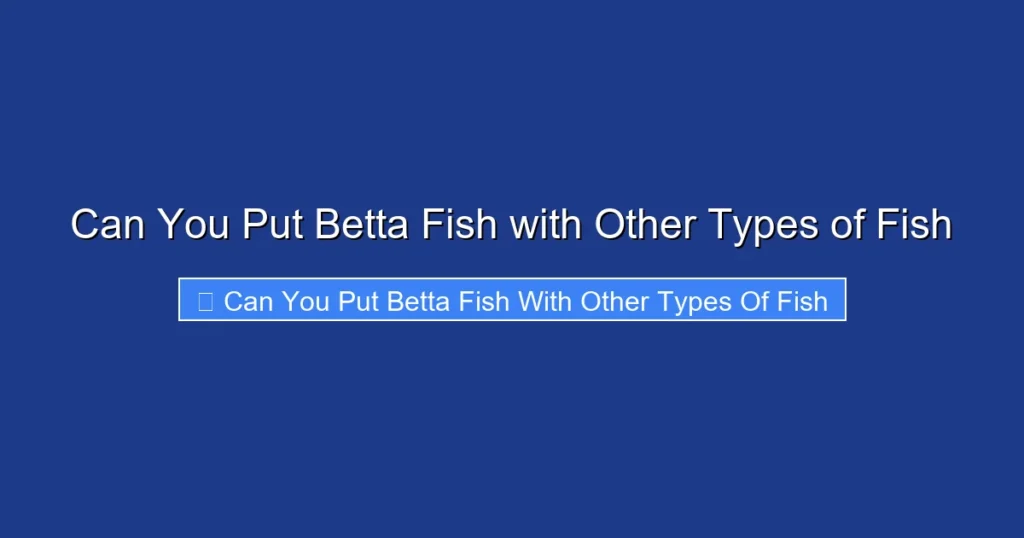 Can You Put Betta Fish with Other Types of Fish