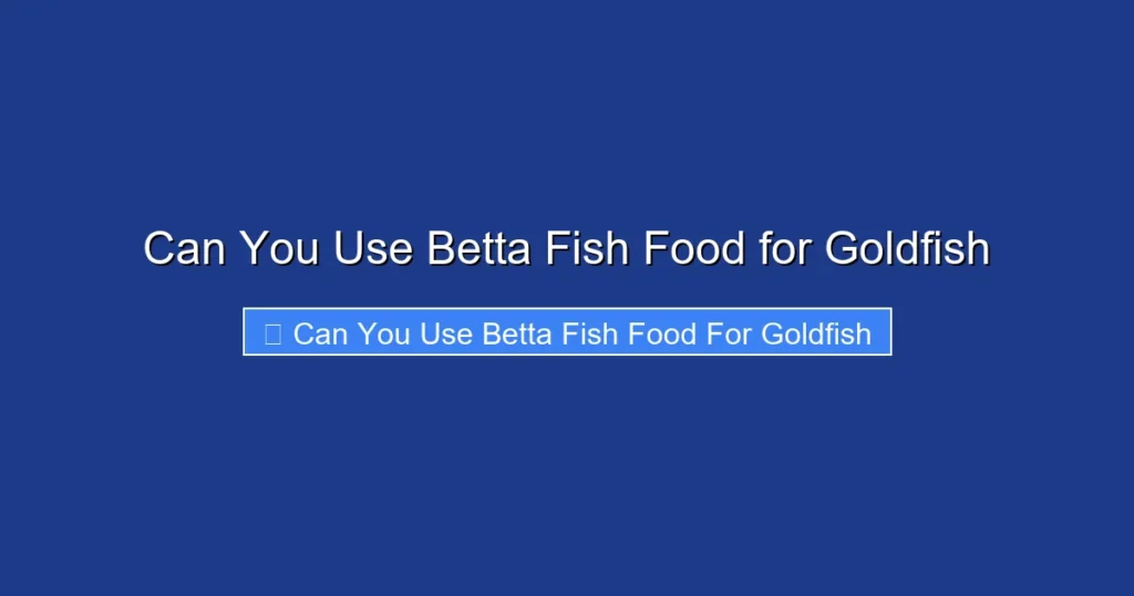 Can You Use Betta Fish Food for Goldfish