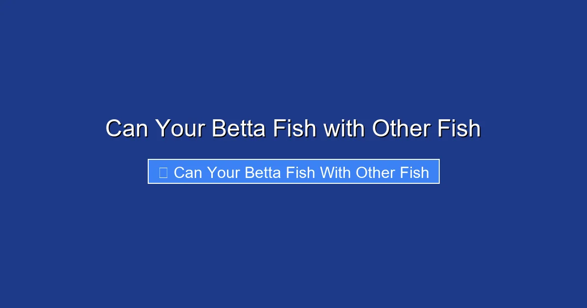 Can Your Betta Fish with Other Fish
