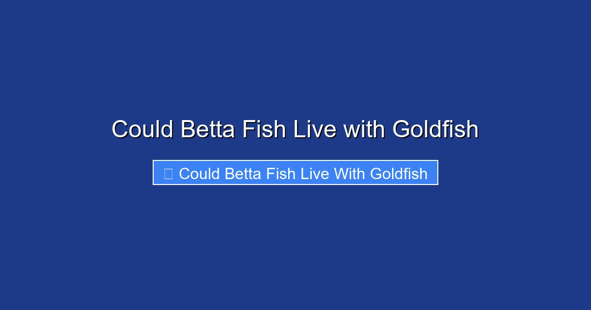 Could Betta Fish Live with Goldfish