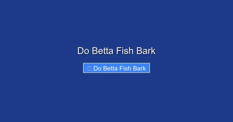Do Betta Fish Bark
