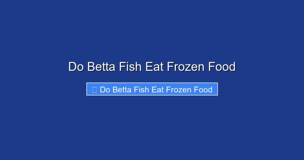 Do Betta Fish Eat Frozen Food