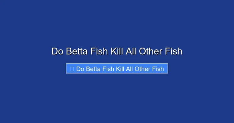 Do Betta Fish Kill All Other Fish
